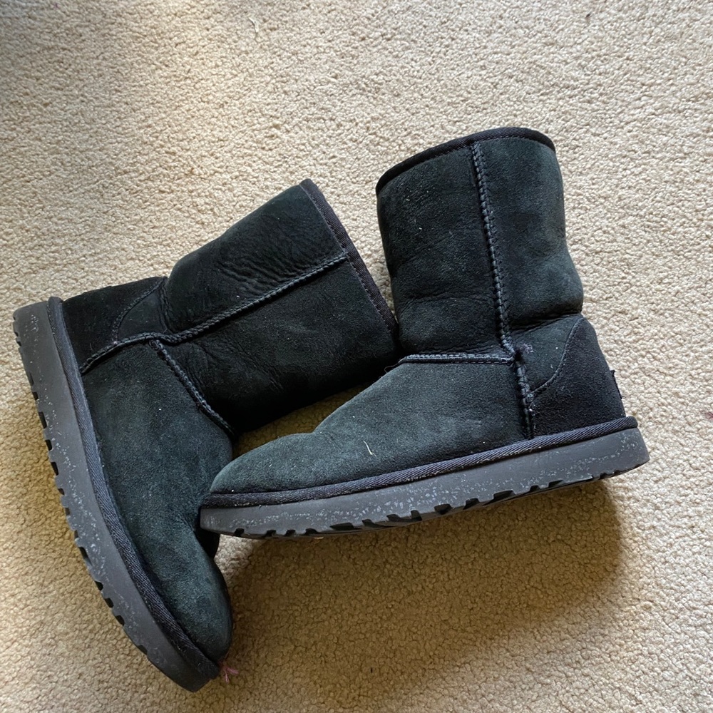 Black suede Uggs black size 6 - Picture 1 of 7